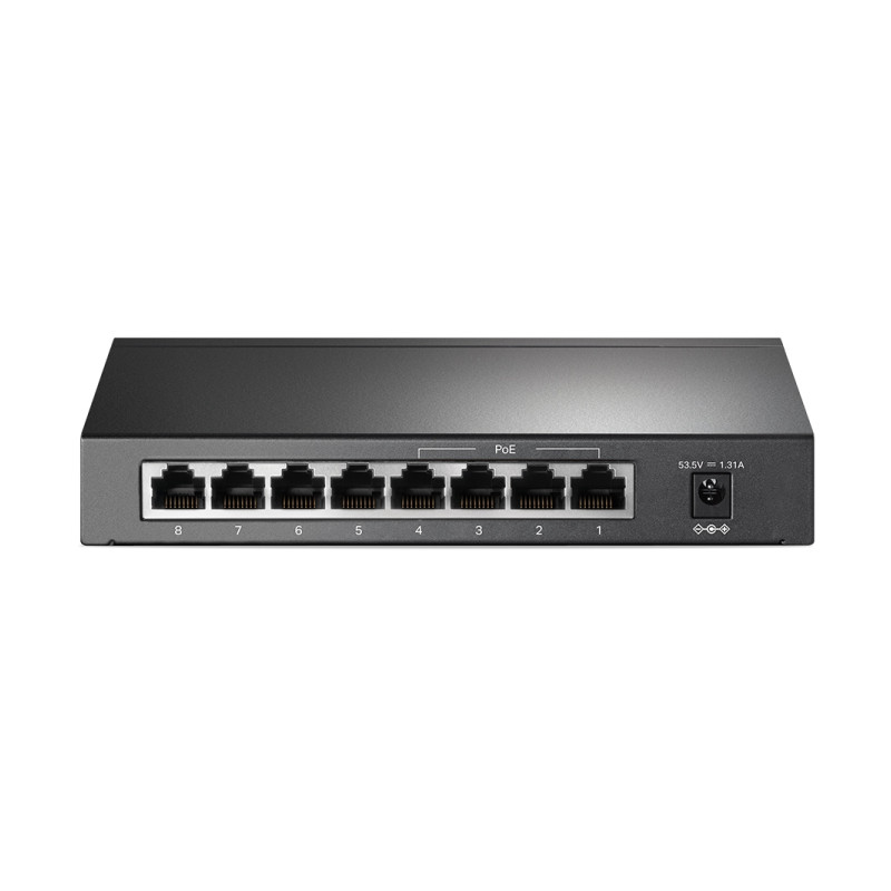 TP-Link 8-port Gigabit PoE preklopnik (Switch), 8×10/100/1000M RJ45 ports, 4×PoE ports, metalno kućište (53W)-12