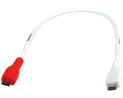 Roline VALUE USB 2.0 kabel za punjenje Micro B (M) na Micro B (M), 0.3m, bijeli-1