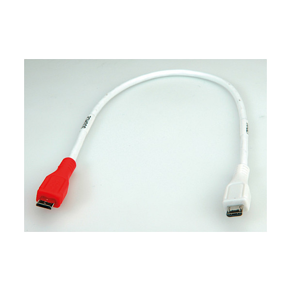 Roline VALUE USB 2.0 kabel za punjenje Micro B (M) na Micro B (M), 0.3m, bijeli-3