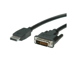 Roline VALUE DisplayPort kabel, DP - DVI-D (24+1), M/M, 1.0m crni-1