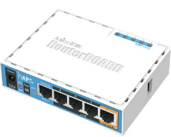 Mikrotik RB952Ui-5ac2nD hAP ac lite, 650MHz CPU, 64MB RAM, 5xLAN, 2.4Ghz 802.11b/g/n/ 5Ghz 802.11ac, USB, PSU, RouterOS L4