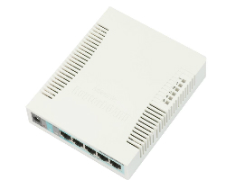 Mikrotik Cloud Smart Switch CSS106-5G-1S (RB260GS) 5-port Gigabit smart preklopnik sa SFP cage, SwOS, plastično kućište, PSU-0