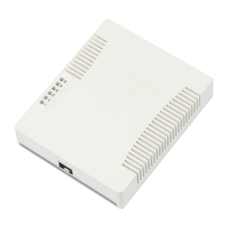 Mikrotik Cloud Smart Switch CSS106-5G-1S (RB260GS) 5-port Gigabit smart preklopnik sa SFP cage, SwOS, plastično kućište, PSU-3