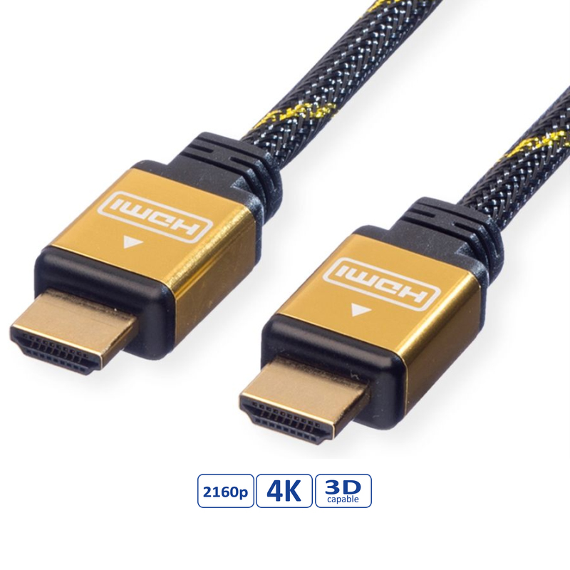 Roline GOLD HDMI kabel sa mrežom, M/M, 5.0m-0