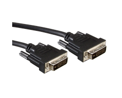 Roline VALUE DVI kabel, DVI-D (24+1) Dual Link, M/M, 2.0m crni-0