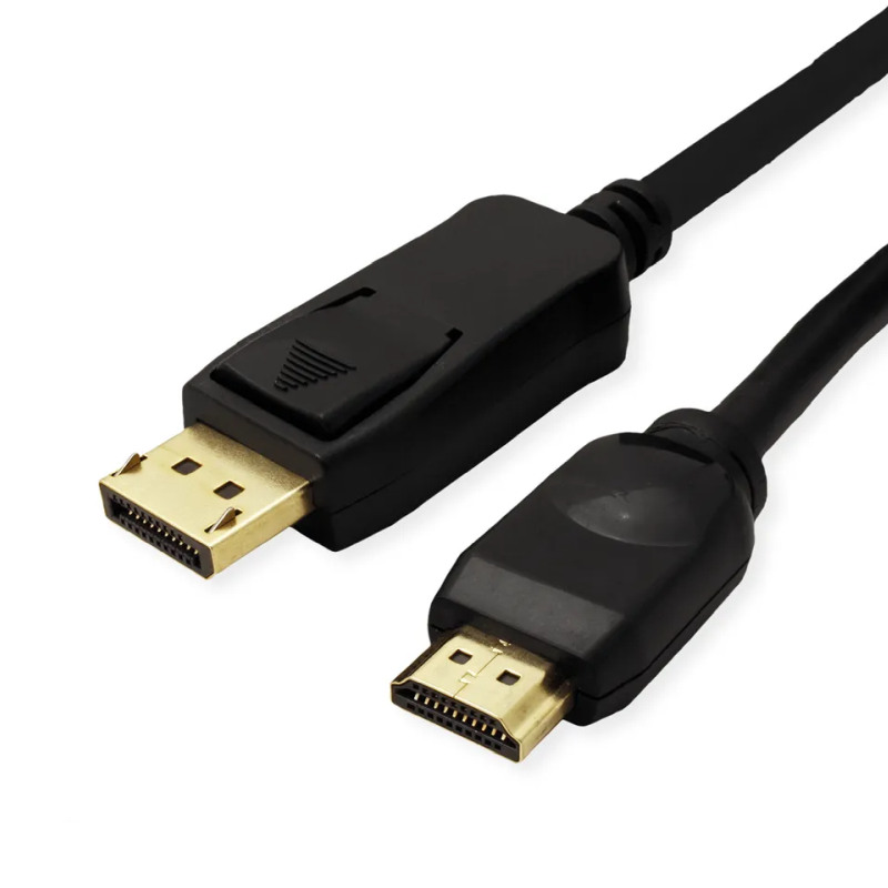 Roline VALUE DisplayPort kabel v1.2, DP - UHDTV, M/M, 1.0m crni-0