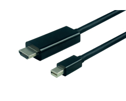 Roline VALUE Mini DisplayPort kabel v1.2, Mini DP - UHDTV, M/M, 2.0m crni-1