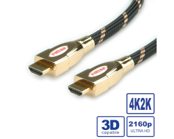 Roline GOLD HDMI Ultra HD kabel sa mrežom, M/M, 3.0m-1