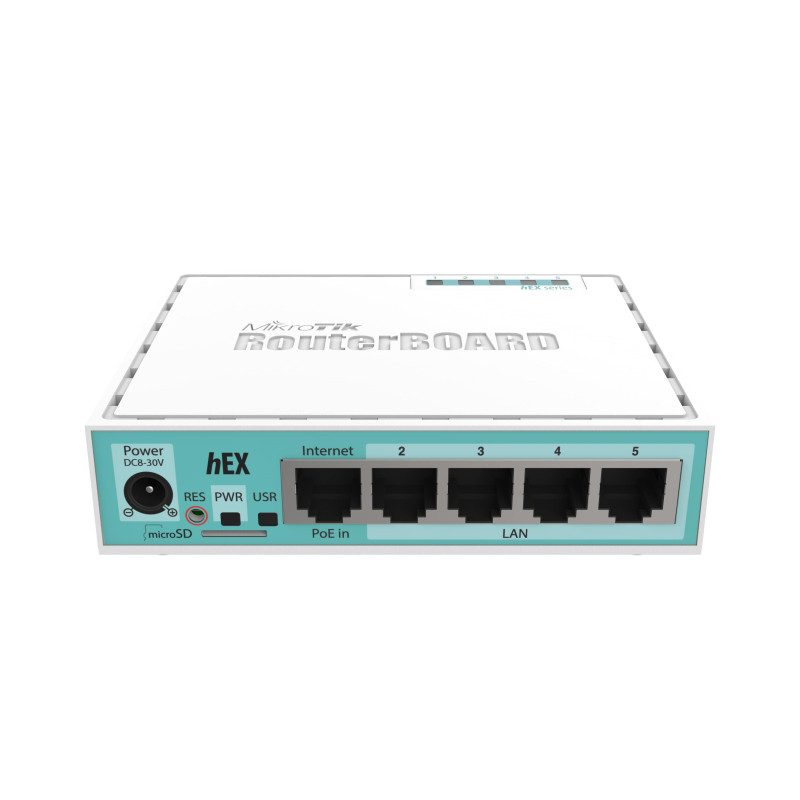 Mikrotik RB750Gr3, hEX, Dual Core 880MHz MHz CPU, 256MB RAM, 5×Gigabit LAN, USB, RouterOS L4, plastično kućište, PSU-11