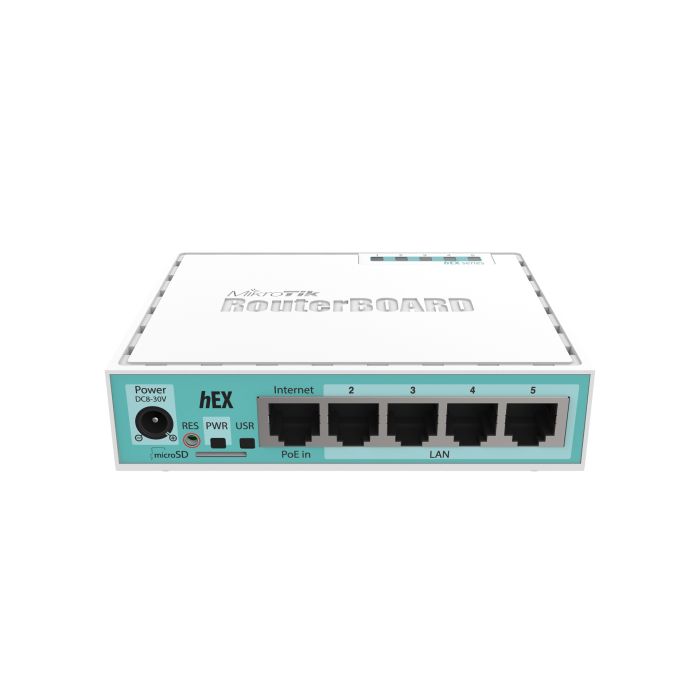 Mikrotik RB750Gr3, hEX, Dual Core 880MHz MHz CPU, 256MB RAM, 5×Gigabit LAN, USB, RouterOS L4, plastično kućište, PSU-4