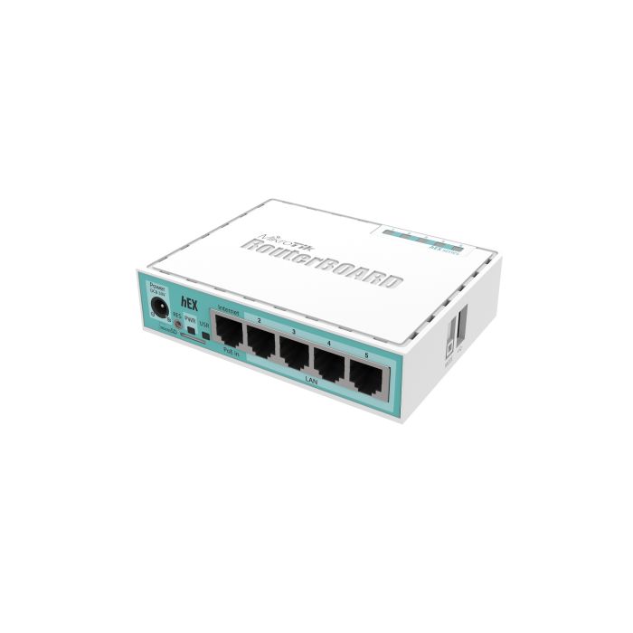 Mikrotik RB750Gr3, hEX, Dual Core 880MHz MHz CPU, 256MB RAM, 5×Gigabit LAN, USB, RouterOS L4, plastično kućište, PSU-2