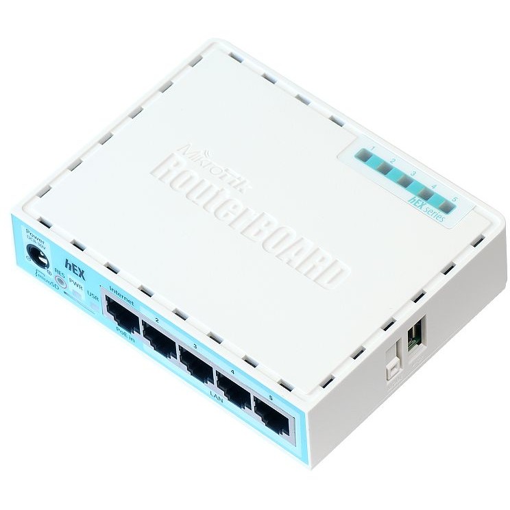 Mikrotik RB750Gr3, hEX, Dual Core 880MHz MHz CPU, 256MB RAM, 5×Gigabit LAN, USB, RouterOS L4, plastično kućište, PSU-6