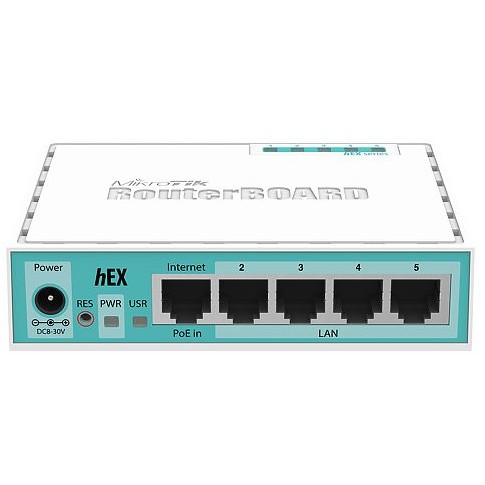 Mikrotik RB750Gr3, hEX, Dual Core 880MHz MHz CPU, 256MB RAM, 5×Gigabit LAN, USB, RouterOS L4, plastično kućište, PSU-7