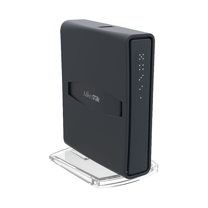 Mikrotik RB952Ui-5ac2nD-TC, hAP ac lite tower, 650MHz CPU, 64MB RAM, 5xLAN, 2.4Ghz 802.11b/g/n/ 5Ghz 802.11ac, USB, PSU, RouterOS L4-12