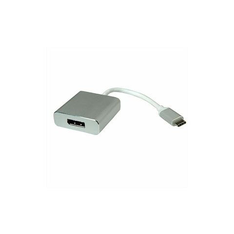 Roline adapter USB-C - DisplayPort v1.2, M/F, 0.1m-1