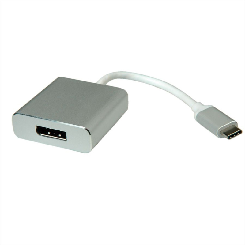 Roline adapter USB-C - DisplayPort v1.2, M/F, 0.1m-2