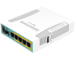 Router Mikrotik RB960PGS hEX PoE 800MHz CPU 128MB RAM 5×Gigabit LAN (4×PoE izlaz) SFP USB