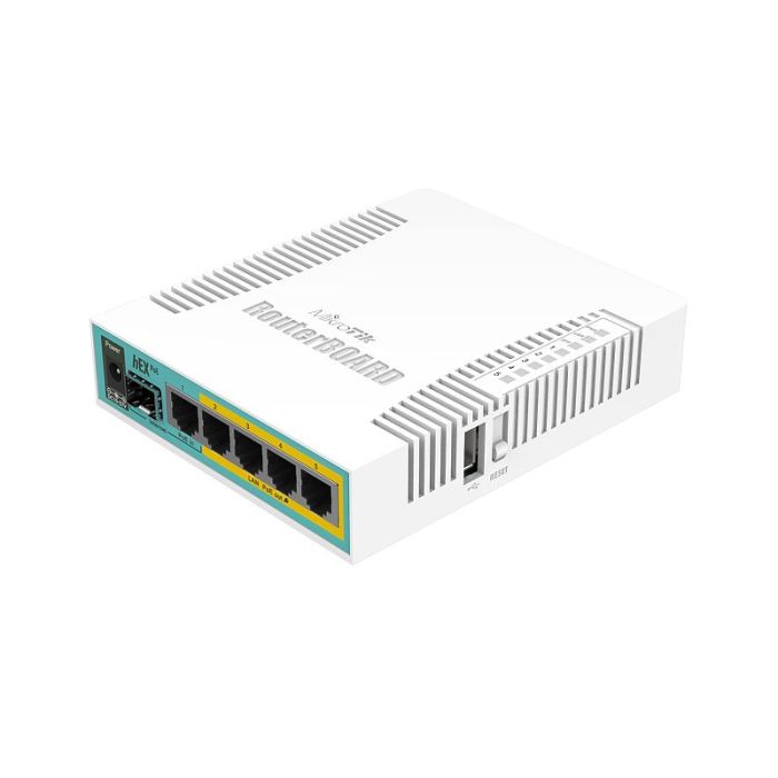 Router Mikrotik RB960PGS hEX PoE 800MHz CPU 128MB RAM 5×Gigabit LAN (4×PoE izlaz) SFP USB-5