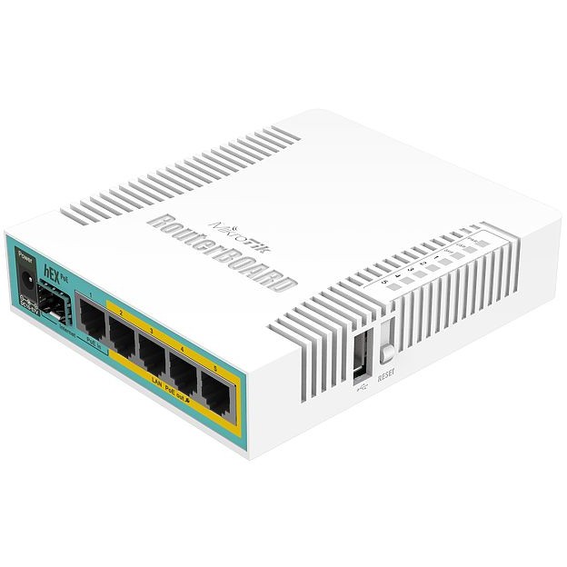 Router Mikrotik RB960PGS hEX PoE 800MHz CPU 128MB RAM 5×Gigabit LAN (4×PoE izlaz) SFP USB-7