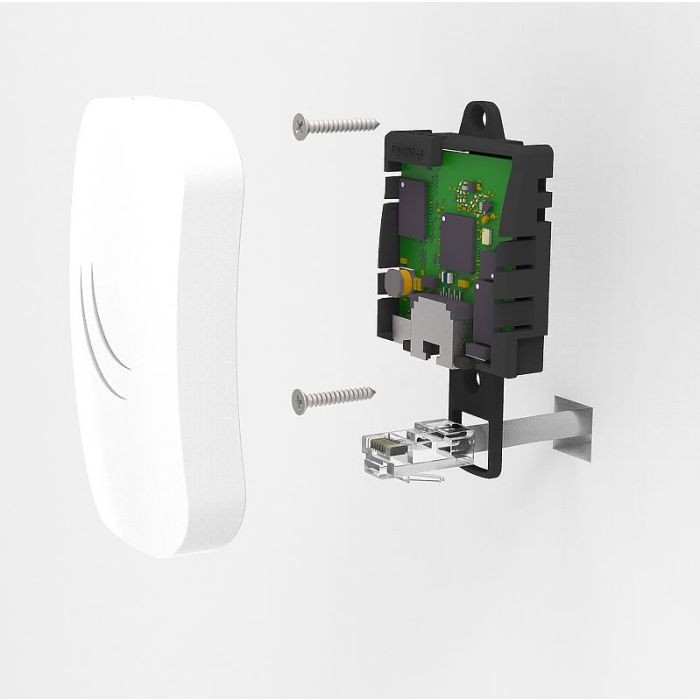 Mikrotik RB cAP lite, zidni/stropni AP, 650MHz CPU, 64MB RAM, 1xLAN, 2.4Ghz 802.11b/g/n Dual Chain, 1.5dBi antena, RouterOS L4, plastično kućište, PoE, PSU-5