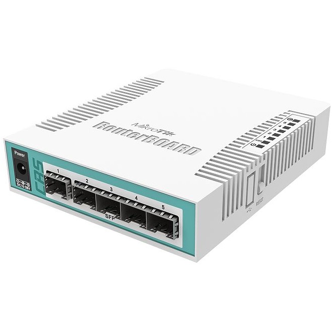 Cloud Router Switch MIKROTIK CRS106-1C-5S (400MHz CPU, 128MB RAM, 1×Combo port, 5×SFP cages)-3