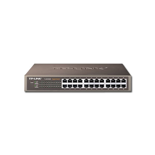 TP-Link 24-port Gigabit preklopnik (Switch), 24×10/100/1000M RJ45 ports, 13" Desktop/Rack, metalno kućište-3