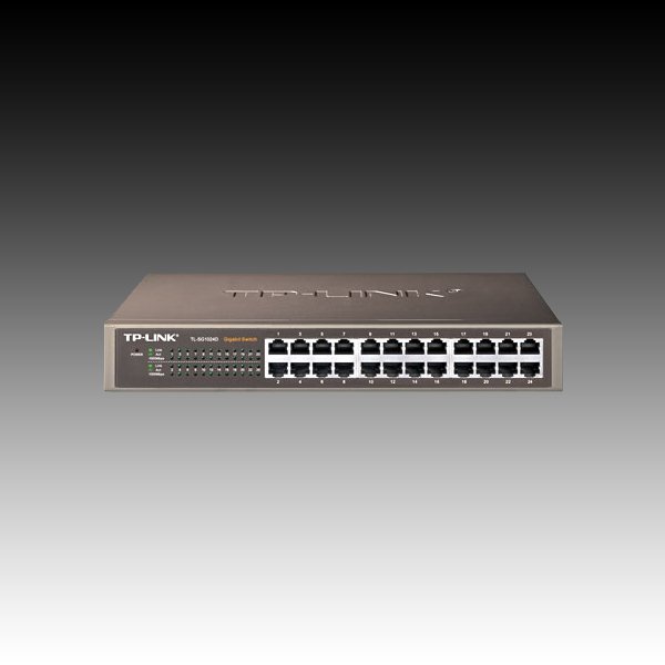 TP-Link 24-port Gigabit preklopnik (Switch), 24×10/100/1000M RJ45 ports, 13" Desktop/Rack, metalno kućište-5