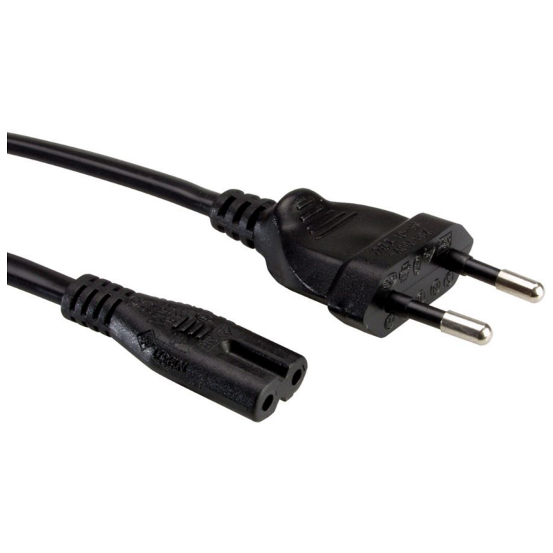 Roline VALUE naponski kabel 2-polni, IEC320 C7, 5.0m crni-2