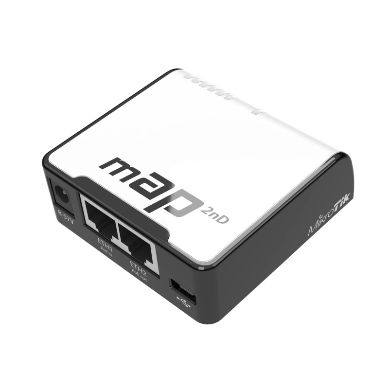 Router Mikrotik RBmAP2nd mAP 650MHz CPU 64MB RAM 2×LAN 2.4Ghz 802.11bgn Dual Chain bežični-5