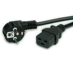 Roline VALUE naponski kabel, IEC320 C19 16A, 3.0m crni-1