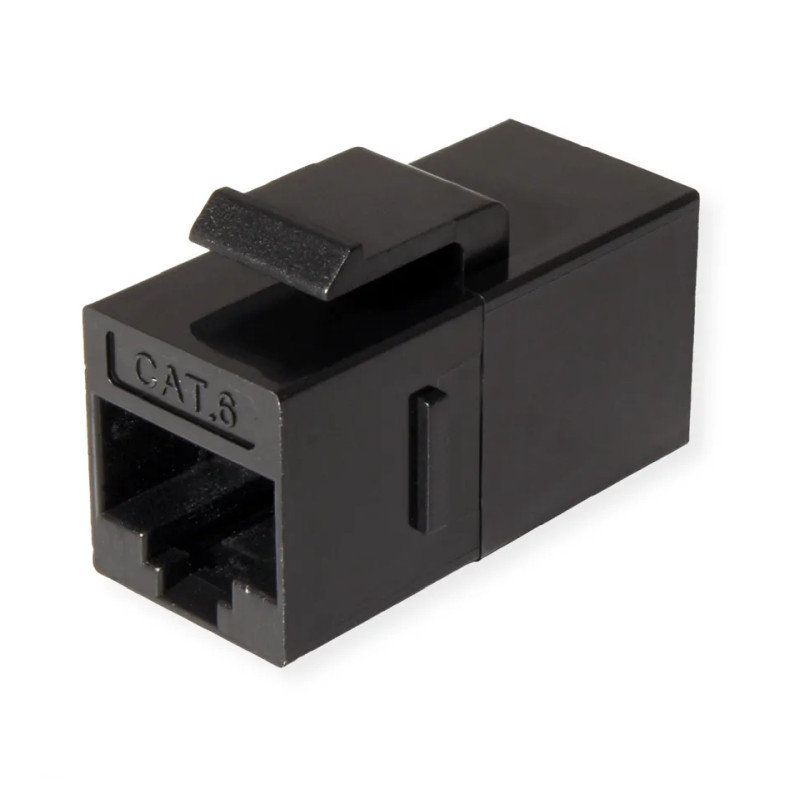 Roline VALUE RJ45 Keystone Modular Coupler Cat.6/Class E, UTP crni-1