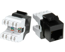 Konektor ROLINE RJ45 Keystone Cat.5e/Class D UTP crni
