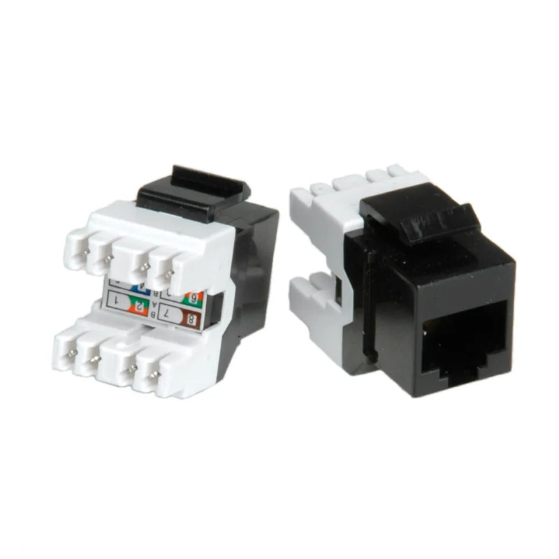 Konektor ROLINE RJ45 Keystone Cat.5e/Class D UTP crni-0