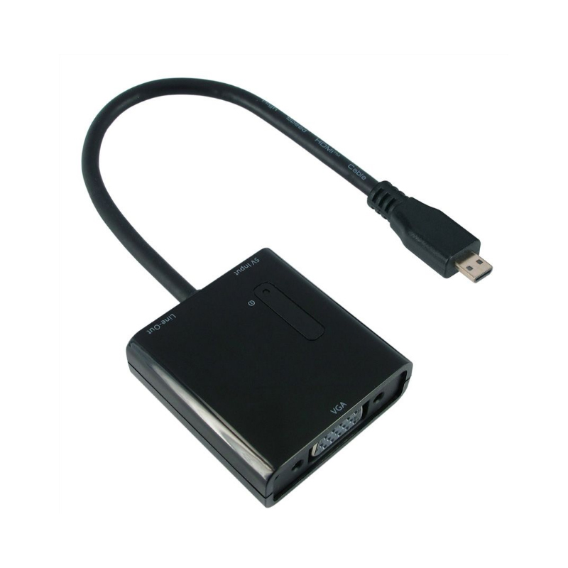 Roline VALUE adapter/kabel Micro HDMI - VGA, M/F, 0.15m-0