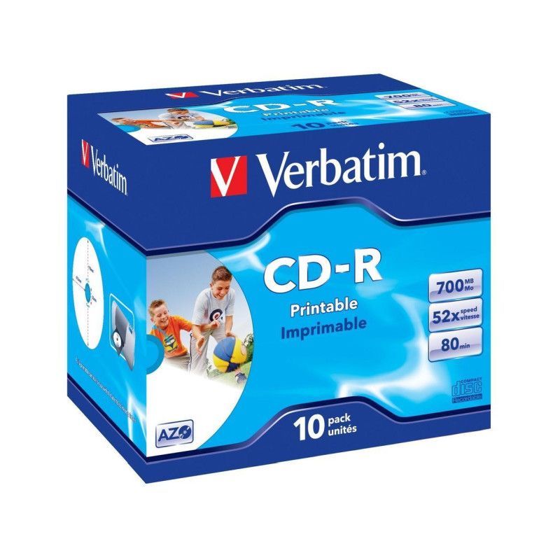 CD-R VERBATIM DataLife+ Wide PRINTABLE 700MB 52× (Pakiranje 10 kom., Jewel Case)-2