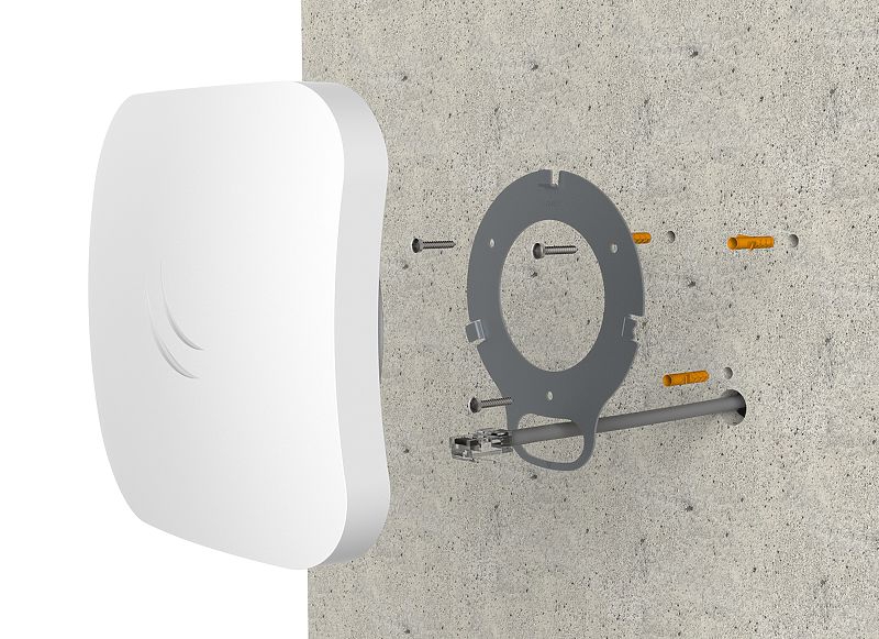 Mikrotik RBcAPGi-5acD2nD, cAP ac, 716MHz CPU, 128MB RAM, 2×GLAN (1×PoE-out), 2.4Ghz/5GHz 802.11b/g/n/an/ac, Dual Chain, RouterOS L4, zidno/stropno kućište, PSU, PoE inj.-2