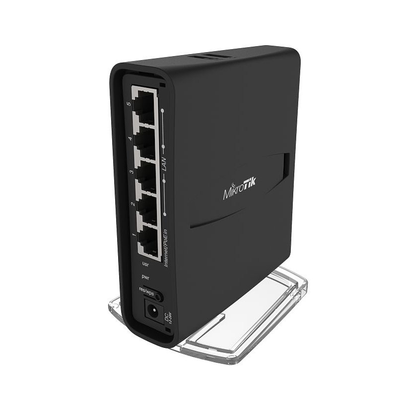 Mikrotik RBD52G-5HacD2HnD-TC, hAP ac2, 716MHz CPU, 128MB RAM, 5×G-LAN, 2.4Ghz/5GHz 802.11b/g/n/an/ac Dual Chain, integrirana antena, USB, RouterOS L4, unutarnje kućište, PSU-1