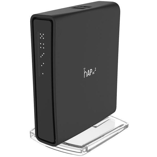 Mikrotik RBD52G-5HacD2HnD-TC, hAP ac2, 716MHz CPU, 128MB RAM, 5×G-LAN, 2.4Ghz/5GHz 802.11b/g/n/an/ac Dual Chain, integrirana antena, USB, RouterOS L4, unutarnje kućište, PSU-7