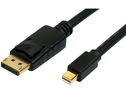 Roline Mini DisplayPort kabel v1.4, mDP-DP M/M, 8K, 1.0m crni-1