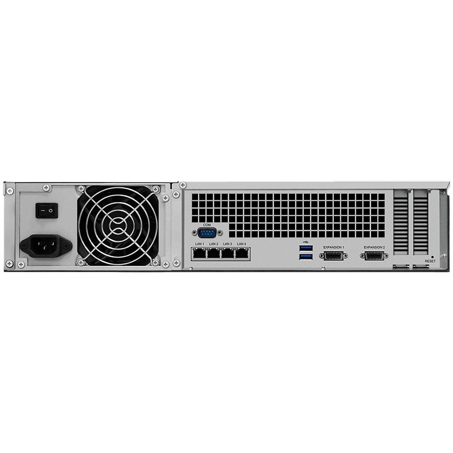 NAS server SYNOLOGY RS3618xs 12-bay, Intel Xeon D-1521 2.4GHz, 8GB DDR4 ECC, 4×G-LAN, Hot-Swap HDD-2
