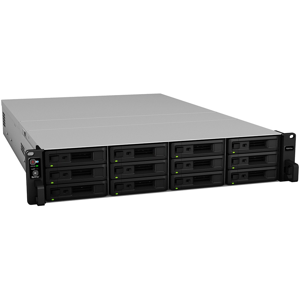 NAS server SYNOLOGY RS3618xs 12-bay, Intel Xeon D-1521 2.4GHz, 8GB DDR4 ECC, 4×G-LAN, Hot-Swap HDD-8