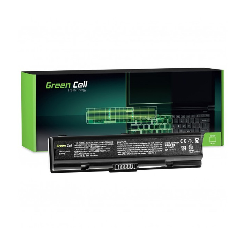 Green Cell (TS01) baterija 4400 mAh,10.8V (11.1V) PA3534U-1BRS za Toshiba Satellite A200 A300 A500 L200 L300 L500-1