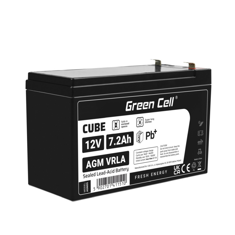 Green Cell (AGM05) baterija AGM 12V/7.2Ah-5