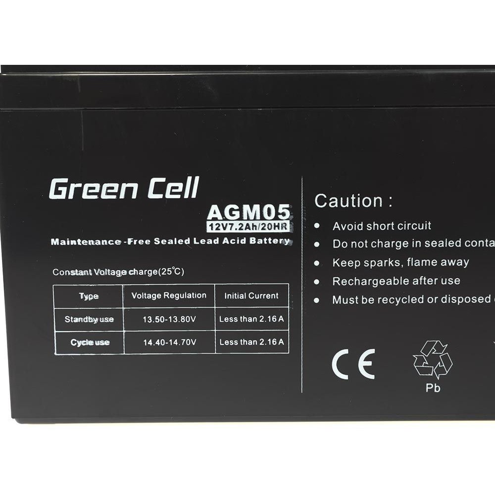 Green Cell (AGM05) baterija AGM 12V/7.2Ah-2