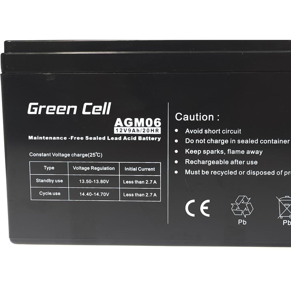 Green Cell (AGM06) baterija AGM 12V/9Ah-2