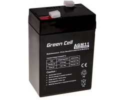 Baterija Green Cell (AGM11) (Kapacitet 5Ah, Napon 6V, VRLA AGM, Dimenzije 70×47×100(104) mm, Težina 0.78 kg)-0