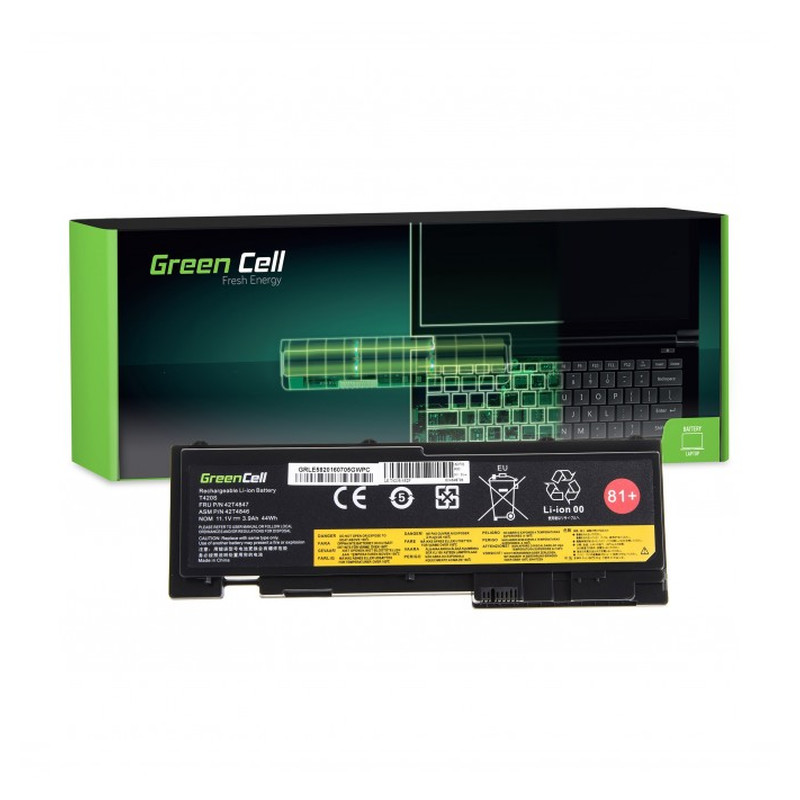 Baterija GREENCELL LE78 (kapacitet 3600 mAh, napon 11.1V, broj ćelija 6, tehnologija Li-Polymer)-0