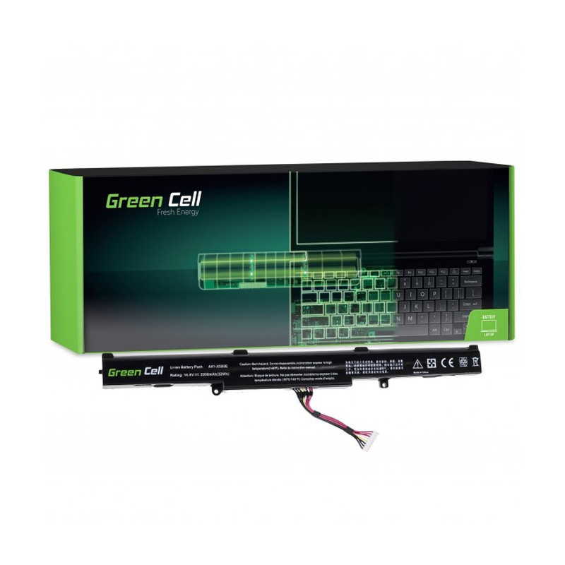 Baterija GREEN CELL AS77 2200 mAh 14.4V (15V) A41-X550E za Asus F550 F750 K550 K750 R510 R750 X550 X750-1