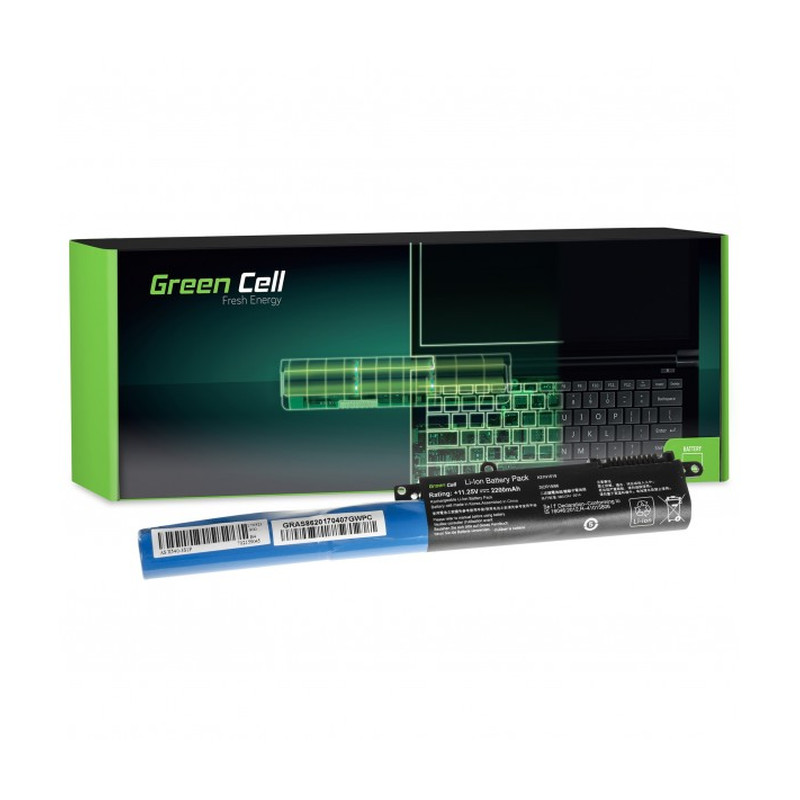 Baterija GREEN CELL AS86 2200 mAh 11.25V A31N1519 za Asus F540 F540L F540S R540 R540L R540S X540 X540L X540S-1