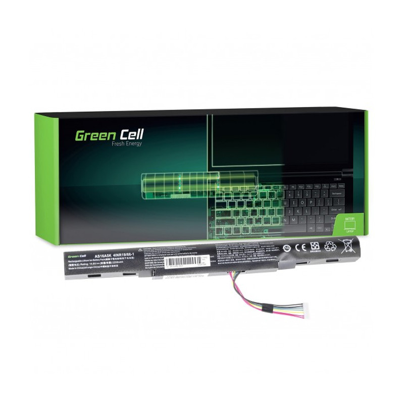 Green Cell (AC51) baterija 2200 mAh,14.4V (14.8V) AS16A5K za Acer Aspire E 15 E15 E5-575 E5-575G E 17 E17 E5-774 E5-774G-1